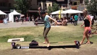 Slacklining at Wanderlust Tahoe