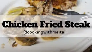 Juicy and Moist Low Carb Keto Chicken Fried Steak🐔🥩 with Creamy Garlic Lemon Butter Mushrooms