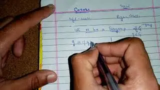 Lec-19: Cosets | definition + example |Topology | in urdu/hindi