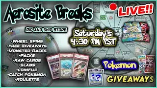 SLAB/PACK WHEEL SPINS  -  FREE GIVEAWAYS  - POKEMON ROULETTE, COINFLIP, CATCH POKEMON, ONLINE STORE!