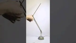 Лампа из подсветки монитора. бетон, латунь. #diy #design #lamp  #endless