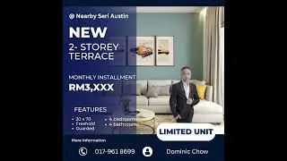 2-storey Terraced House  Near Seri Austin For Sale                          #goodlobang #jbproperty