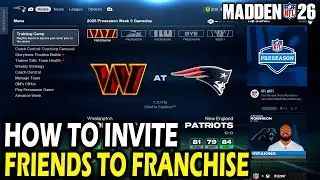Как пригласить друзей в режиме франшизы в Madden 26
