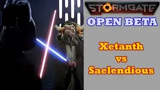 Xetanth fights Saelendious (1v1 Melee) - Stormgate Open Beta