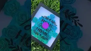 Nestle in Nature: Home Sweet Home Floral 3D Wall Decor - Paper Flowers, Unique Flower Shadow Box