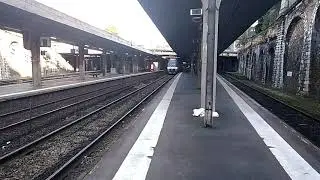 D&eacute;part &agrave; la retraite d'un conducteur SNCF sur un AGC pour Yvetot &agrave; Rouen