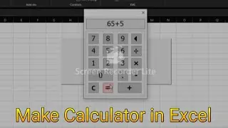 Make calculator in Excel VBA | Excel VBA project | Calculator in Excel Userform | Make your own