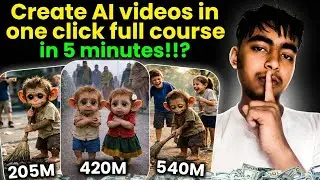 How to create ai monkey videos in one click #longvideo #fyp #viral #hulk