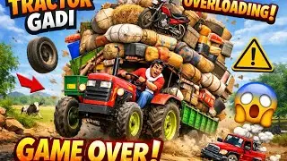 Overloading tractor realestate gadi game 😱😨 tractor and truck 