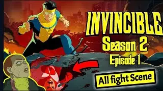 Invincible All Best Fight Scenes- Invincible Season 2 - Episode 1