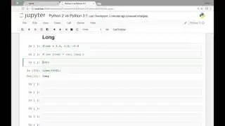 Python 2 VS Python 3 - Comparison  , !=  and Long data type