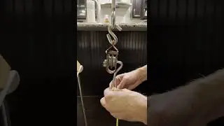 Как ПРАВИЛЬНО установить таль с блочным креплением от Harbor Freight #шорты #сделай сам