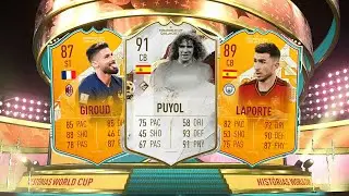 PUYOL LENDA de MUNDIAL & LAPORTE 89 e GIROUD 87 EM PACKS | FIFA 23 UT