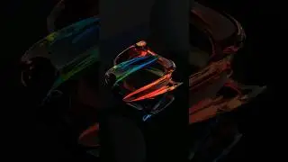 Morphing abstract glass gem stone #shorts #3d