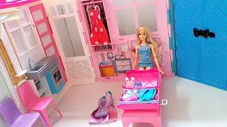 Barbie bag pack for holidays /barbie/clothes/shoes/sandals/purse/gogles/toothbrush@Barbiedollbyhiral