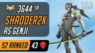 Shadder2k as Genji in Dorado [Season 2 &ndash; Master &ndash; 43 eliminations - 1.3.0]