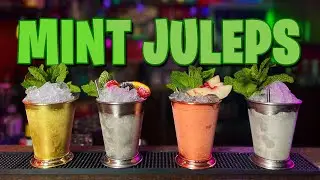 Mint Juleps Like You&rsquo;ve Never Seen Before 🍑🥃🌿