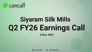 Siyaram Silk Mills Q2 FY26 Earnings Conference Call | Concall.in