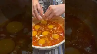 Turkish breakfast Menemen 😋🤤 #yummyrecipe #howtomakechocolateathome #breakfastrecipes #food