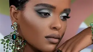 HOW-TO: Bold Green Party Make-up ft the NEW RETRO GLAM PALETTE| Natasha Denona Makeup