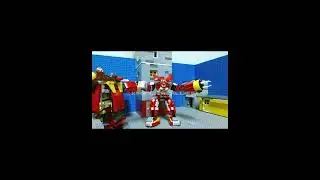 Knuckles mech vs Death Egg Robot (Lego Sonic stop motion)