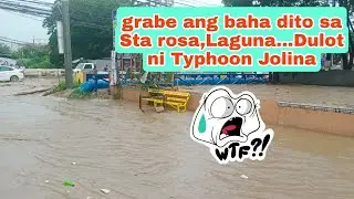Grabeng baha sa Sta rosa,Laguna ang iniwan ni Typhoon Julina