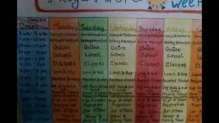 Weekly Planner for Kids # Time Management # Nitya Arora