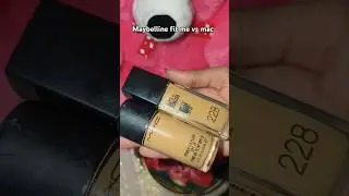 Maybelline fit me vs mac NC41 #makeup #foundation #beauty #viralshort #review #comparison #ytshort