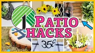 *NEW* Dollar Tree PATIO HACKS & DIYS for SPRING 2023 | $1 GENIUS OUTDOOR Decor!