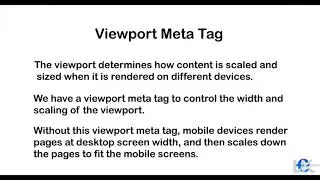 30. CSS - Viewport - Viewport Meta Tag