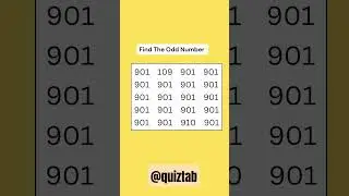 FIND THE DIFFERENT ODD NUMBER CHALLENGE #shorts #quiz #oddnumber #oddlysatisfying #puzzle