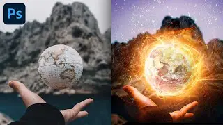 Create Fire Glob effect in Photoshop | Photoshop Tutorial | iLLPHOCORPHICS