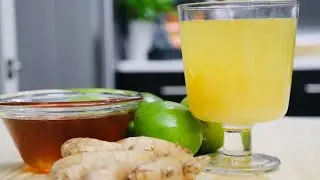 How to make Lemon Ginger Tea | Ginger honey lemonade | Natural cold & Flu Remedy | Healthy Recipes