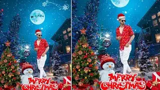Christmas Photo Editing || PicsArt Christmas Photo Editing 2021 || New Year Photo Editing 2022