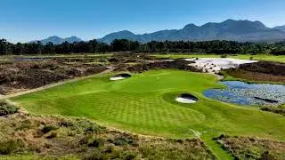 Fancourt Hotel and Country Club Estate - drone aerial video - The links Hole#08