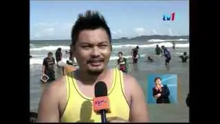 PANTAI RUSILA TERENGGANU DIPENUHI KERANG  [22 Nov 2014]