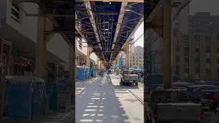 Under the EL tracks! #chicago #travel #downtownarea #shorts #satisfying #driving #shortsfeed