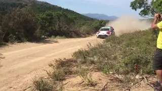 Lappi oversteer max attack in slow motion Monte Lerno WRC RIS 2017