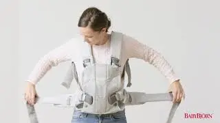 BABYBJ&Ouml;RN - How to buckle and adjust the waist belt on Baby Carrier One