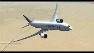 FSX|Quality wings 787|OMDB-LEBL|Air France
