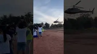 Helicopter in pollachi #helicopter #ride #adventure #coimbatore #pollachi #festival #shorts #viral