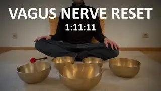 Vagus Nerve Reset & Root Chakra Grounding: Deepest Tibetan Bowls (1:11:11) Anxiety Relief