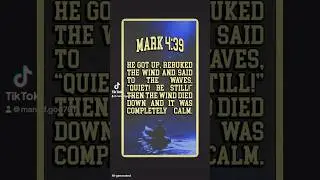 Jesus GOT UP and REBUKED the wind. #bibleverseoftheday  #winningmindset #faith