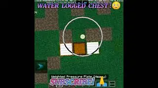 Minecraft WATER LOGGED CHEST!😳 #minecraft #shorts #youtubeshorts