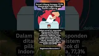 Survei Litbang Kompas: 77,3% Masyarakat Ingin Pilkada Dipilih Langsung #beritaterkini
