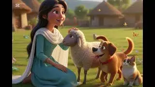 🐱🐶 A Brave Cat & Dog Save Ayla&rsquo;s Sheep 🌙 | A Village Night Story ❤️
