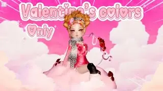 Valentine&rsquo;s Colors Only Challenge❤️💗Dress to Impress #dresstoimpress #roblox 