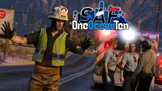 SA'F #225 - Firefighter Struck By Car! | GTA V RP