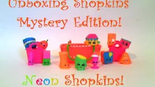 Unboxing Shopkins Neon Mystery Edition!