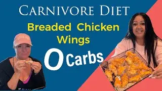 How to make 0-Carb BREADED Chicken wings!  Carnivore Diet
